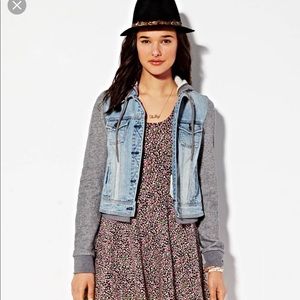 American Eagle sweatshirt/ jean jacket